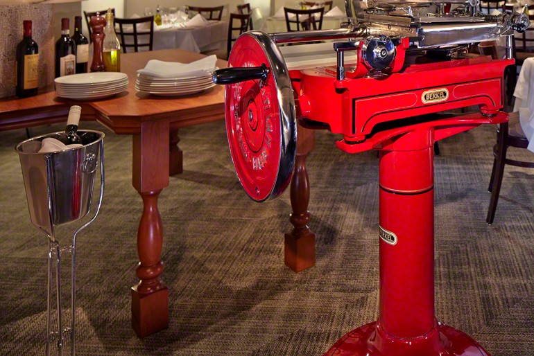 North Palm Beach's Limoncello Ristorante laminate wood countertop by Speak Easy Interiors